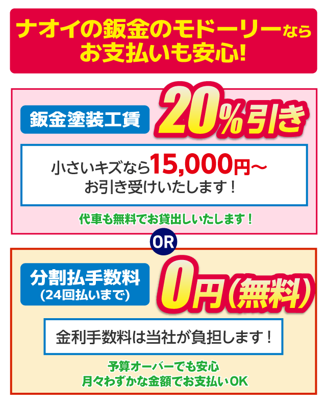 下妻市のキズヘコミ修理は鈑金のモドーリー 下妻店におまかせください。